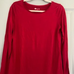 Red long sleeve tshirt